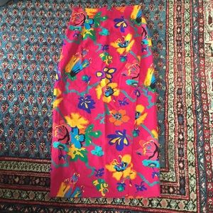 Really AWESOME linen/cotton skirt - vintage